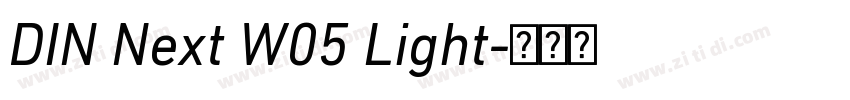 DIN Next W05 Light字体转换